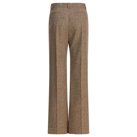 VALENTINO Tweed Wide-Leg Trousers Women Beige Pants - Picture 2 of 4